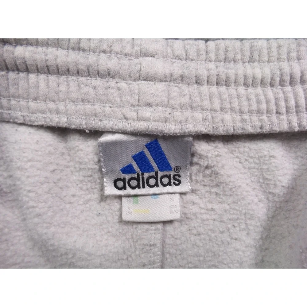 Vintage Adidas Sweat Shorts Mens Size‎ XL Gray Cut Off Zipped Pockets Drawstring